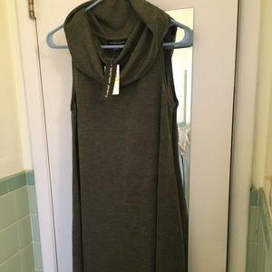 NEW olive green cowl tunic dress